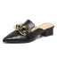 Schlicht Weiß Freizeit Sommer Sandalen Damen 2023 Spitzschuh Low Heel Sandaletten Hochhackige