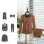 Fashion Tan 5-piece Long Sleeve Boys Wedding Suits 2025 Coat Pants Shirt Tie Vest