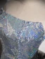 Sexy Glitzernden Multifarben Pailletten Perlenstickerei Abendkleider 2024 Meerjungfrau Bandeau Kurze Ärmel Rückenfreies Lange Abend Festliche Kleider