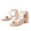 Sexy Khaki Evening Party Womens Sandals 2022 Ankle Strap 5 cm Stiletto Heels Open / Peep Toe Sandals High Heels