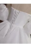 Vintage / Originale Blanche Appliques Robe De Bal 2024 Robe Boule De l'épaule Gonflée Manches Courtes Dos Nu Longue Promo Robe De Ceremonie