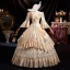 Vintage / Retro Medieval Champagne Sequins Lace Flower Cascading Ruffles Prom Dresses 2025 Ball Gown Scoop Neck Bell sleeves Floor-Length / Long Prom Formal Dresses