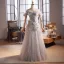Chic / Belle Gris Appliques Paillettes Robe De Bal 2025 Princesse De l'épaule Sans Manches Dos Nu Longue Robe De Ceremonie