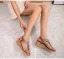 Bohemia Silver Casual Street Wear Beach Rhinestone Womens Sandals 2023 Summer T-Strap 6 cm Wedges Open / Peep Toe Sandals