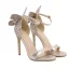 Glitzernden Silber Pailletten Schmetterling Sandalen Damen 2022 Cocktail Abend 11 cm Stilettos Knöchelriemen Peeptoes Sandaletten Hochhackige