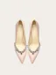 Elegante Champagne Rhinestone Satijn Bruidsschoenen 2024 10 cm Naaldhakken / Stiletto Spitse Neus Huwelijk Pumps Hoge Hakken