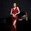 Sexy Black Beading Split Front Evening Dresses 2022 Trumpet / Mermaid V-Neck Sleeveless Backless Floor-Length / Long Evening Party Formal Dresses