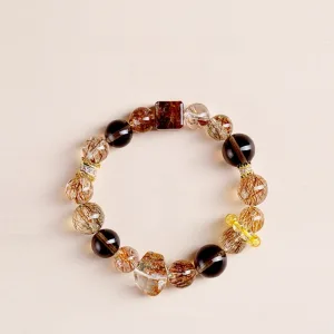 High End Unusual Black Handmade Natural Crystal Bracelets 2025 Accessories