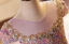 Flower Fairy Lavender Lace Flower Birthday Flower Girl Dresses 2024 Ball Gown Scoop Neck Cap Sleeves Backless Floor-Length / Long
