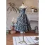 Flower Fairy Black Printing Knee-Length Homecoming Graduation Dresses 2024 A-Line / Princess Spaghetti Straps Sleeveless Backless
