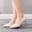Bescheiden Witte Kantoor OL Pumps Hoge Hakken 5 cm Naaldhakken / Stiletto Spitse Neus Pumps