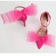 Classy Champagne Bow Prom Womens Shoes 2022 Ankle Strap 10 cm Stiletto Heels Pointed Toe Womens Shoes High Heels