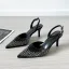 Charming Black Evening Party Rhinestone Womens Shoes 2026 9 cm Stiletto Heels Pointed Toe High Heels