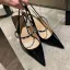 Mode Schwarz Sommer Abend Sandalen Damen 2022 Strass 9 cm Stilettos Spitzschuh Sandaletten Hochhackige