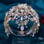 Stylowe / Modne Złote Wykonany Ręcznie Rhinestone Stop Ślub Ozdoby Do Włosów Ślubne 2023