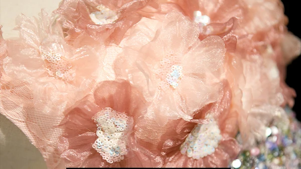 Scintillantes Rougissant Rose Appliques Paillettes Robe De Bal 2023 Princesse Encolure Carrée Sans Manches Dos Nu Train De Balayage Promo Robe De Ceremonie