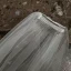 High-end White Handmade  Appliques Wedding Veils 2024