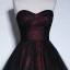 Vintage / Retro Burgundy Prom Dresses 2023 A-Line / Princess Off-The-Shoulder Short Sleeve Backless Floor-Length / Long Prom Formal Dresses