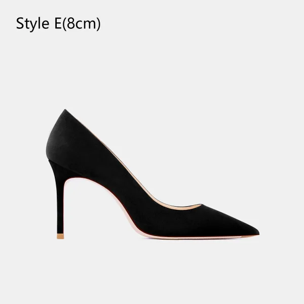 Chic / Beautiful Dark Green Suede Evening Party Pumps 2026 Leather 10 cm Stiletto Heels Pointed Toe High Heels