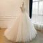 High End Schlicht Weiß Perlenstickerei Strass Pailletten Satin Brautkleider / Hochzeitskleider 2026 Ballkleid Bandeau Ärmellos Rückenfreies Lange