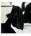 Vintage / Retro Black Prom Dresses 2021 A-Line / Princess V-Neck Crossed Straps Floor-Length / Long Ruffle Satin 1/2 Sleeves Formal Dresses