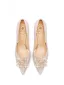 Sparkly Gold Rhinestone Sequins Leather Wedding Shoes 2026 5 cm Stiletto Heels Pointed Toe Wedding Pumps High Heels