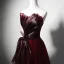 Charming Burgundy Bow Evening Dresses 2023 A-Line / Princess Strapless Sleeveless Backless Floor-Length / Long Evening Party Formal Dresses