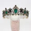 Vintage Multi-Kolory Rhinestone Stop Tiara Ozdoby Do Włosów Ślubne 2023 Ślub