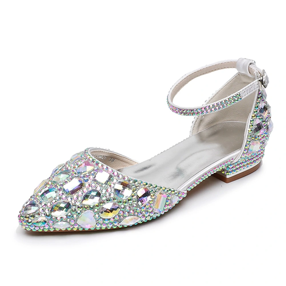 su.cheny Flat heels White lace pearls flower Wedding Bridal bride shoes  5-13 | eBay