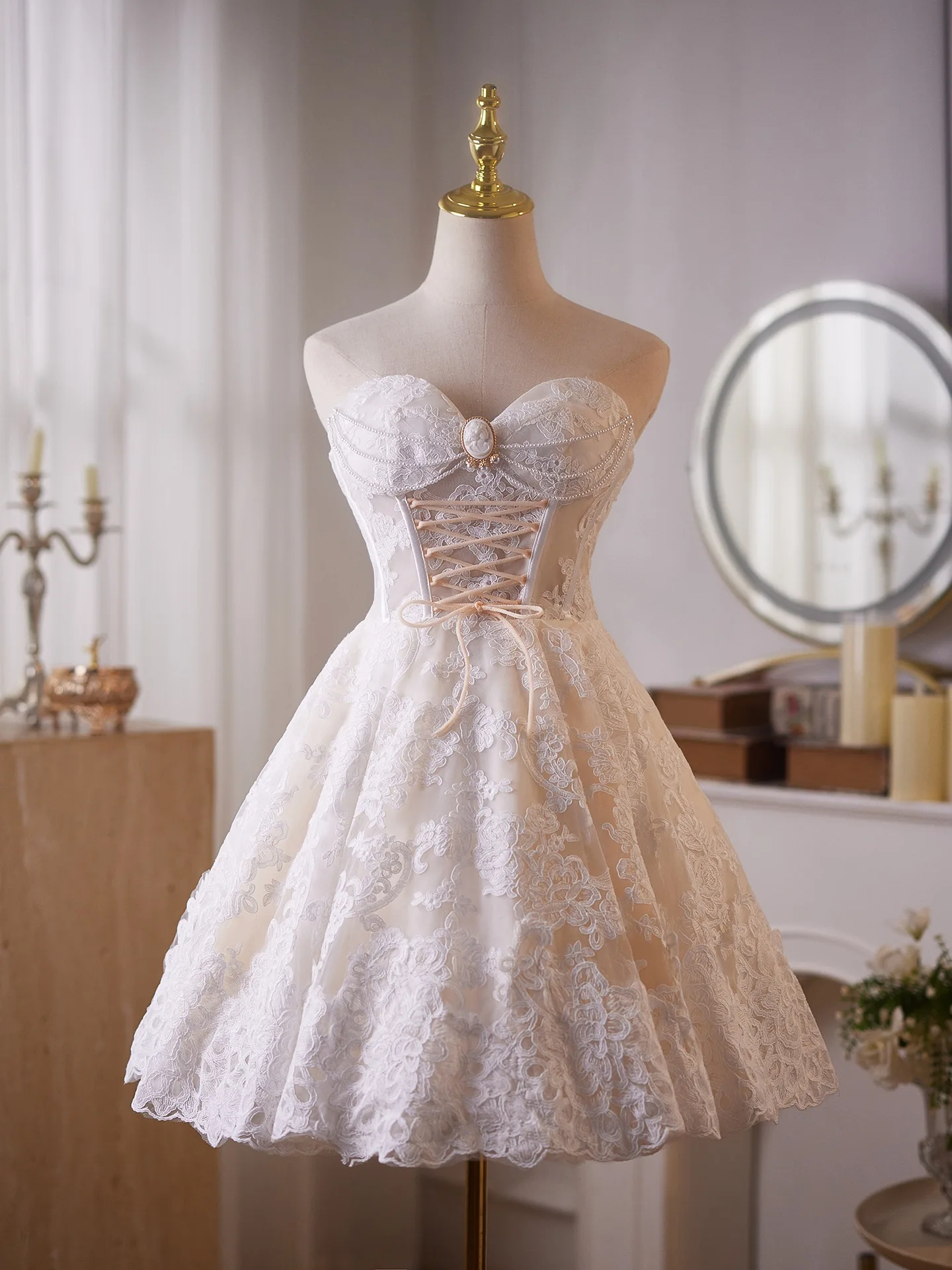 white pearl formal dress Buy dress style № 57233 designed by SherriHill