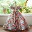 Sparkly Multi-Colors Sequins Birthday Flower Girl Dresses 2024 Ball Gown High Neck Puffy Short Sleeve Backless Floor-Length / Long Flower Girl Dresses