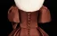 Vintage / Retro Brown Bow Satin Prom Dresses Ball Gown 2025 Off-The-Shoulder Short Sleeve Backless Floor-Length / Long Formal Dresses