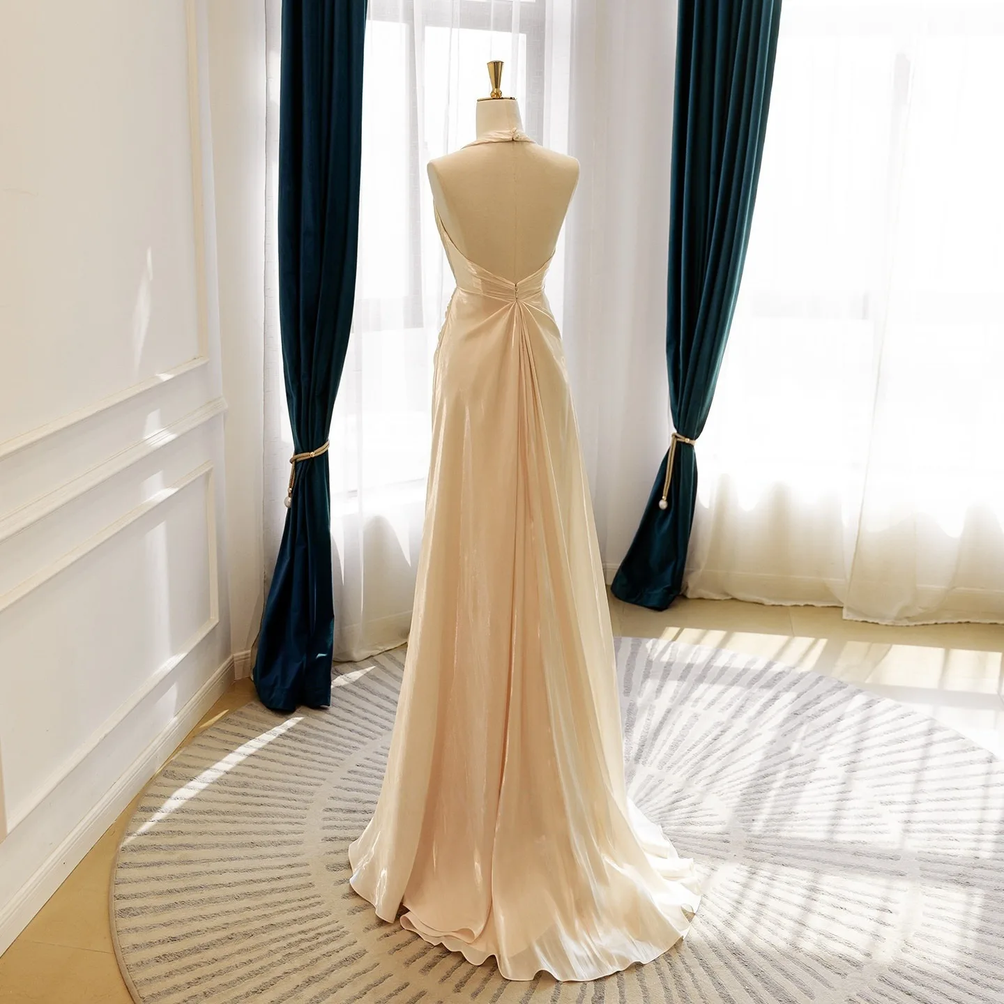 ivory long dresses formal Ivory Elegant Prom Dresses for Women Party Gown main image 0