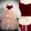 Chic / Beautiful Burgundy Glitter Cascading Ruffles Prom Dresses 2023 Ball Gown Square Neckline Short Sleeve Backless Floor-Length / Long Prom Formal Dresses