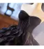 Chic / Beautiful Black Cascading Ruffles Prom Dresses 2025 Ball Gown Strapless Sleeveless Backless Floor-Length / Long Prom Formal Dresses