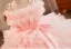 Fashion Blushing Pink Cascading Ruffles Birthday Flower Girl Dresses 2025 Ball Gown Spaghetti Straps Sleeveless Backless Bow Sash Court Train