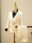 Fashion Beige Prom 4-piece Boys Wedding Suits 2023