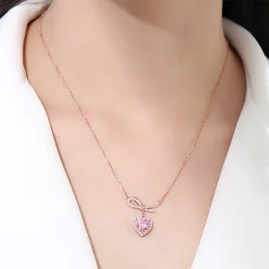 Charming Crystal Rhinestone Sterling Silver Necklaces 2023 Accessories Rose Gold