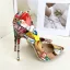 Fashion Street Wear Doodle Pumps High Heels 2022 12 cm Stiletto Heels Pointed Toe Pumps