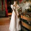Charmant Rougissant Rose Paillettes Robe De Bal 2022 Princesse Encolure Carrée Gonflée Manches Courtes Dos Nu Longue Promo Robe De Ceremonie