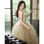 Chic / Beautiful Sage Green Appliques Prom Dresses 2023 A-Line / Princess Strapless Sleeveless Backless Floor-Length / Long Formal Dresses