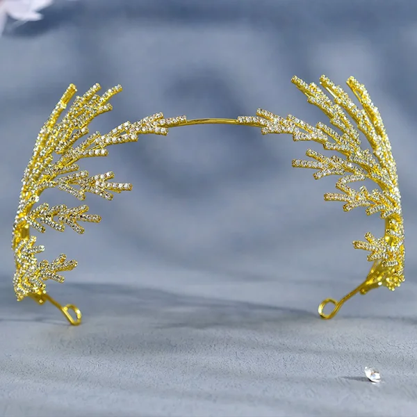 Mote Sølv Rhinestone Legering Hårbøyle Har Tilbehor 2023 Bryllup
