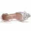 Charmant Multifarben Strass Kristall Brautschuhe 2022 7 cm Stilettos Spitzschuh Hochzeit Sandaletten Hochhackige