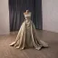 High End Gelb Handgefertigt Perlenstickerei Strass Pailletten Satin Ballkleider 2026 Meerjungfrau One-Shoulder Ärmellos Sweep / Pinsel Zug Festliche Kleider
