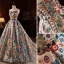 Haut de Gamme Fantaisie Multi-Couleurs Fait main Perlage Perle Faux Diamant Paillettes Robe De Soirée 2023 Princesse Bustier Sans Manches Dos Nu Tribunal Train Soirée Robe De Ceremonie
