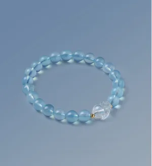 Fashion Sky Blue Handmade Natural Crystal Bracelets 2025 Accessories