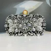 Charming Bling Bling Handmade  Rhinestone Evening Party Gold Clutch Bags 2023