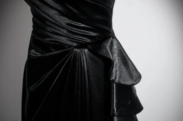 Sexy Black Evening Dresses 2025 A-Line / Princess Strapless Sleeveless Backless Floor-Length / Long Formal Dresses