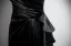 Sexy Black Evening Dresses 2025 A-Line / Princess Strapless Sleeveless Backless Floor-Length / Long Formal Dresses