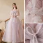 Chic / Beautiful Lavender Beading Appliques Prom Dresses 2022 A-Line / Princess Spaghetti Straps Sleeveless Backless Floor-Length / Long Formal Dresses